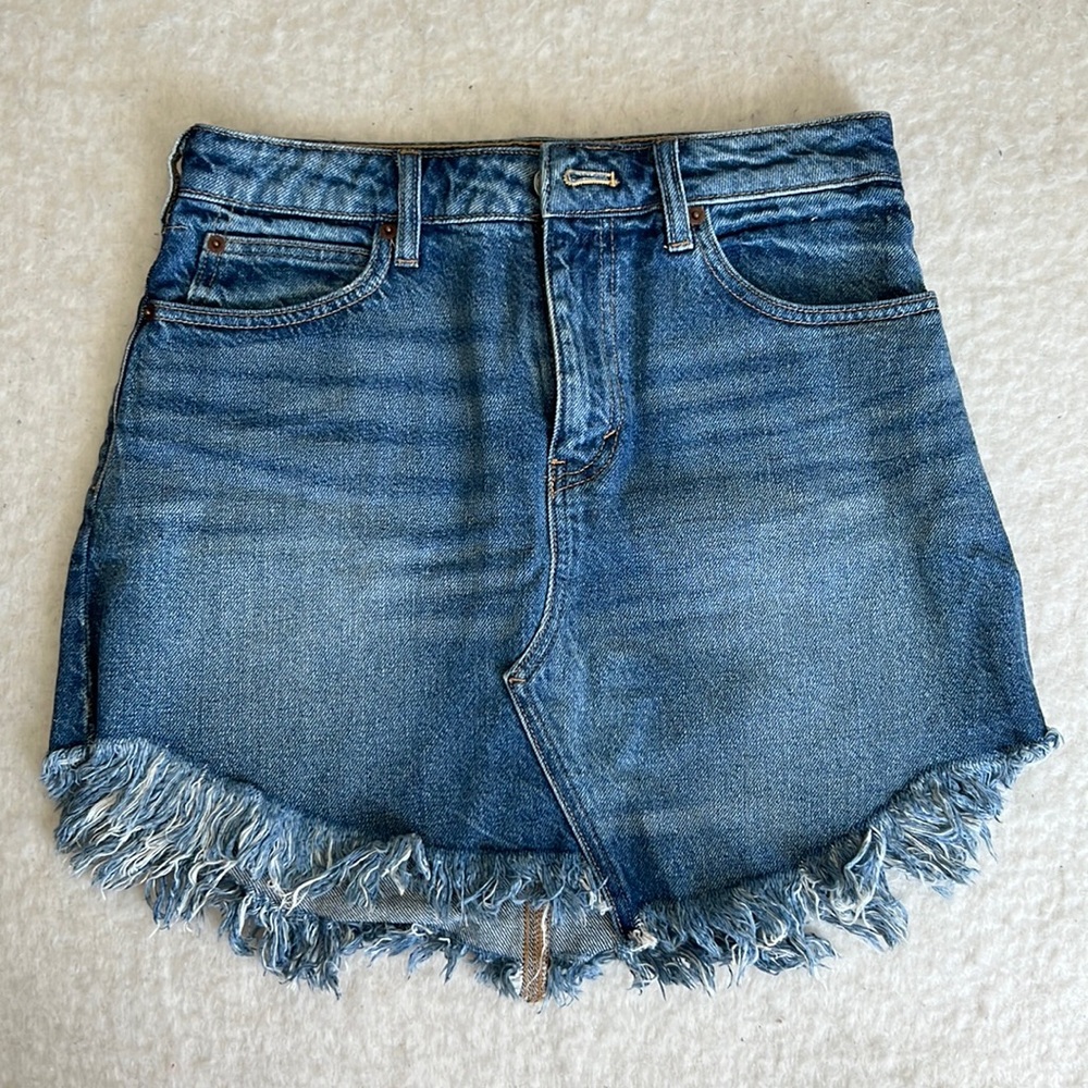 Free People Jean Skirt